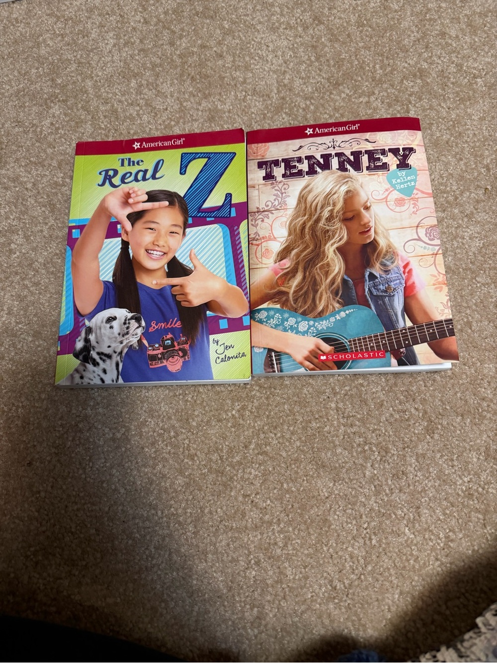 Lot of 2 American Girl paperback books featuring contemporary characters
